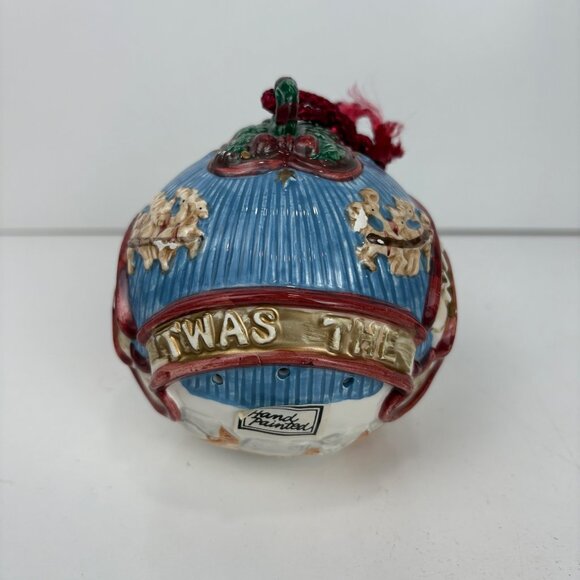 Fitz and Floyd Hand-Painted Twas The Night Before Christmas Scented Ornament - Picture 2 of 6